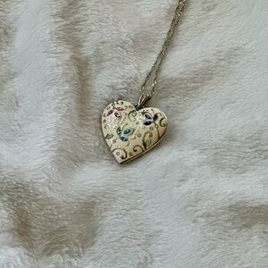 Brighton Tapestry Taj Swarovski Crystal Heart necklace